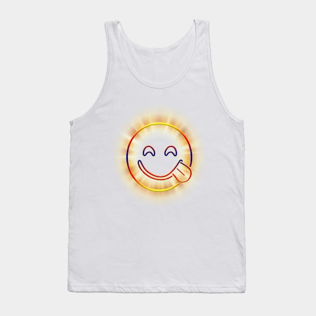 Smile Face Tank Top by momo1978